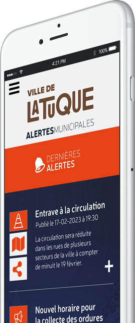 Alertes - Municipalité de La Tuque
